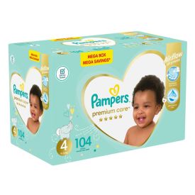 Pampers Premium Care Mega Box Set 104 Size 4 + 1 x Wipes - 440656