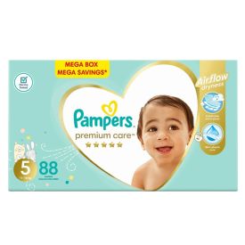 Pampers Premium Care Mega Box Set 88 Size 5 + 1 x Wipes - 440657