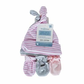 Snuggletime Gift Set 6pc Hat and Mittens Pink - 330282001