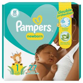 Pampers Active Baby Size 1 Carry Pack - 27'S