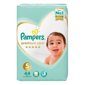 Pampers Premium Care Set 2 x 44 Size 5 + 1 x Free Wipes