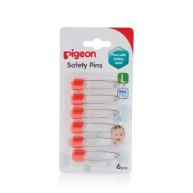 Pigeon Safety Pins (L) 6 Pack
