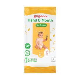 Pigeon Hand & Mouth Wet Tissues 2-in-1  20's