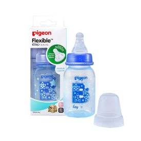 Pigeon Flexible Teat Standard Neck Bottle 120ml 0m+ - Blue