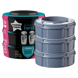 Tommee Tippee Sangenic Twist &amp; Click Cassette Refill 3 Pack - 290655