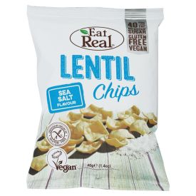 Eat Real Lentil Chips Sea Salt 40g - 288055