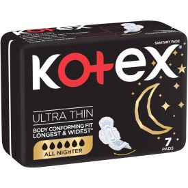 Kotex Overnight Pads Ultra Thin 7's