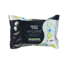 Vital Baby Hygiene Hand and Face Wipes 30s