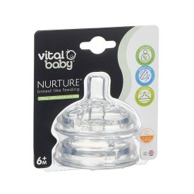 Vital Baby Nurture Feeding Teats Fast Flow 2 Pack - 287961