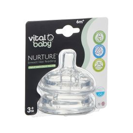 Vital Baby Nurture Feeding Teats Medium Flow 2 Pack - 287962