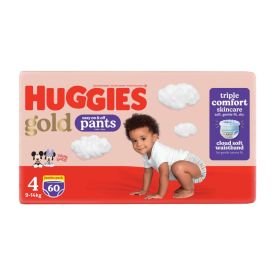 Huggies Gold Pants Jumbo Pack Size 4 60's - 449383