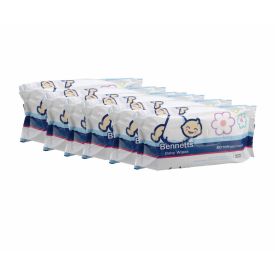 Bennetts Baby Wipes 6x80's - 213415