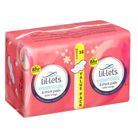 Lil-lets Essential Pads Value Pack 16's Unscented