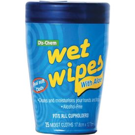 Wipes Cup with Aloe 25's - 36761