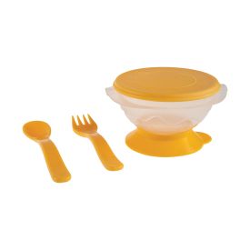 Baby Things Bowl Wooden Spoon &amp; Ork Assorted Small - 144518