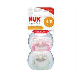 Nuk Soother Silicone Happy Days Girl Size 1