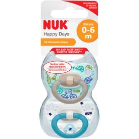 Nuk Soother Silicone  Happy Days Boy