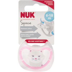 Nuk Space Soother Girl 6-18 Months - 281461