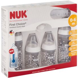 Nuk 4 Bottle Starter Pack Assorted - 216363