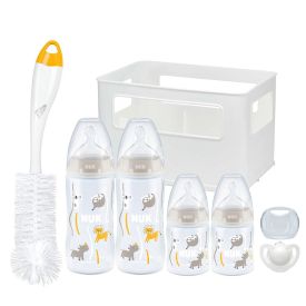 Nuk Temperature Control 4 Bottle and Crate Starter Pack 0-6m - White - 319925