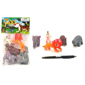 Ideal Toys Funny Animals 5 Piece - Assorted Wild