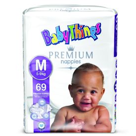 Baby Things Diapers Premium Medium 69's