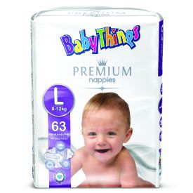 Baby Things Diapers Premium Large 63's