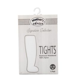 Mothers Choice Infant Tights Size 6-12 Months - White - 310279