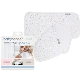 Baby Sense Burp Cloth 2 Pack Pink - 1101