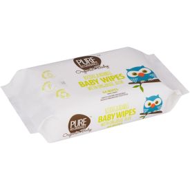 Pure Beginnings Biodegradable Baby Wipes with Organic Aloe 64's - 320879