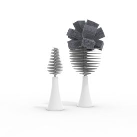 Nanobebe Flexy Brush Replaceable Heads - Grey