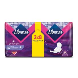 Libresse Maxi Cotton Feel 16's Night Duo Pack